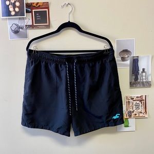 Hollister Mens Guard Fit Swim Trunks Black  XL